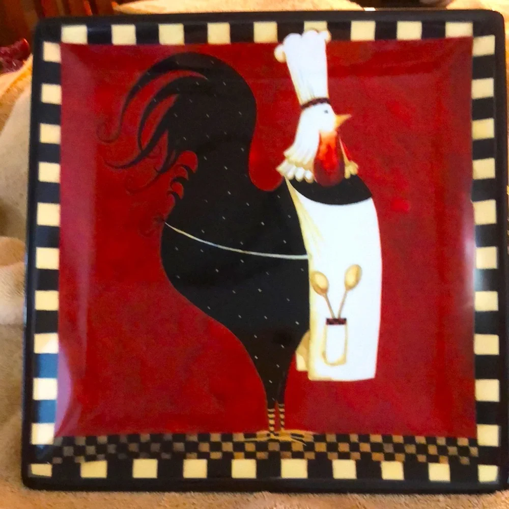 Dan Dipaolo Certified International Rise & Shine Rooster Chef Plate 11